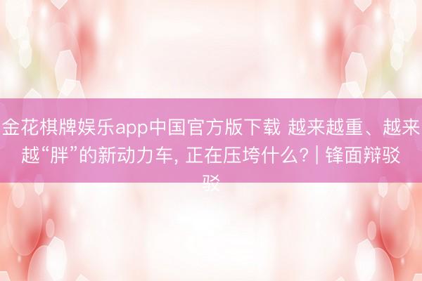 金花棋牌娱乐app中国官方版下载 越来越重、越来越“胖”的新动力车， 正在压垮什么? | 锋面辩驳